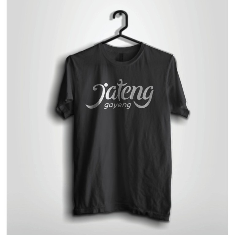 Kaos Jateng Gayeng Jawa Tengah Komunitas Orang Jawa Cah Semarang Hitam