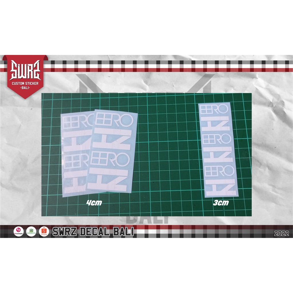 STIKER H PLUS SON EERO DECAL RIMS