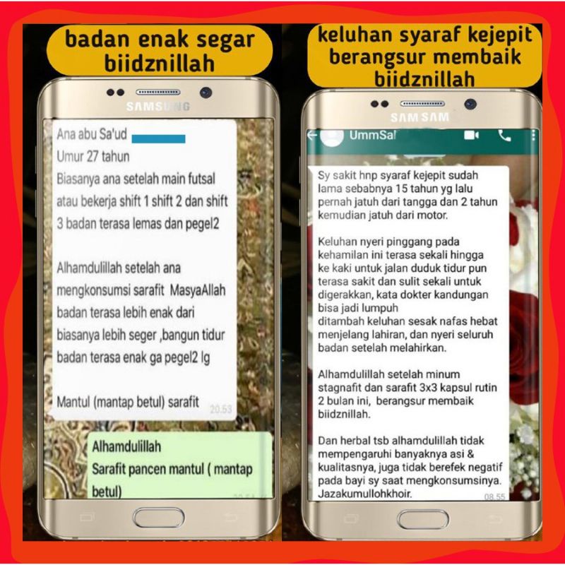 Sarafit Herbal Syaraf kejepit reumatik nyeri pinggang