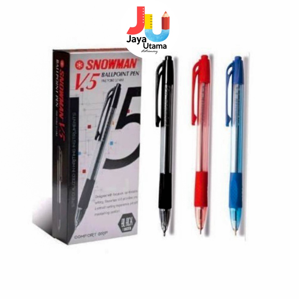 

Snowman Bolpen Ball Pen Pulpen Pena V-5 0.7 Mm