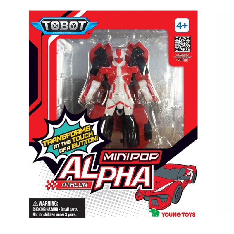 TOBOT Athlon Mini Alpha Figure Transforming, mainan robot