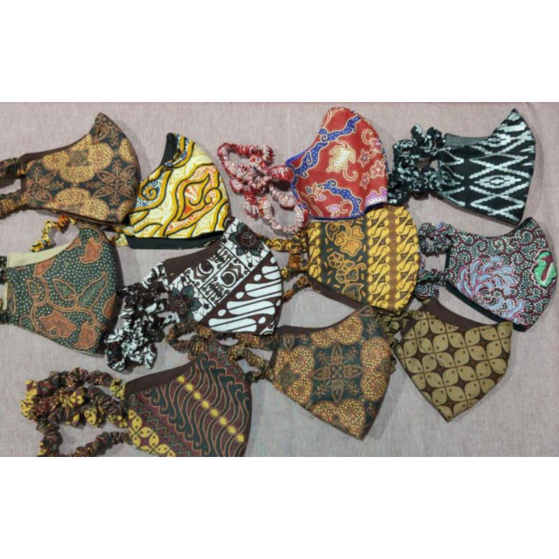 Masker Batik elegant 3 plg Serut