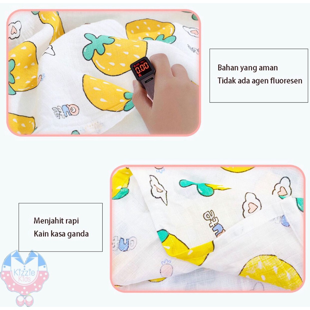 Muslin Swaddle/Bedong Baby/ Selimut Bayi