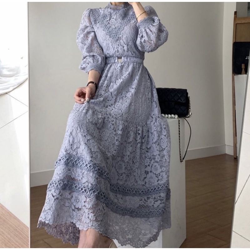 ( Baru) Dress Brukat Import/ Brukat VNS/ Gamis Brukat/ Gamis VNS/ Gamis Import