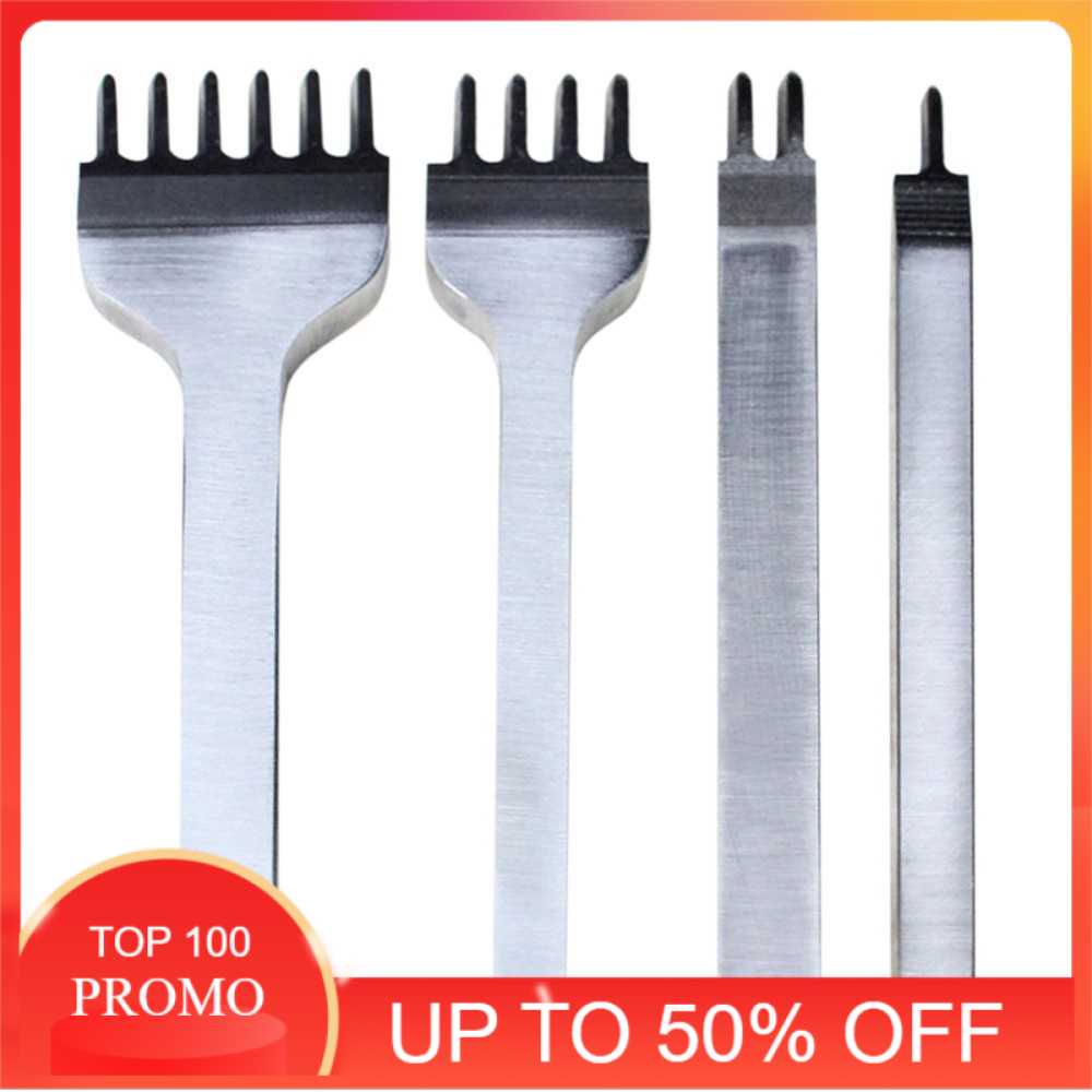 

[PROMO] Alat DIY Kulit Leathercraft Hole Punches Stitching Tool 1+2+4+6 Prong Baru