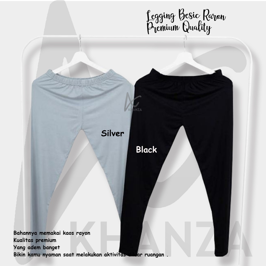 Legging Basic Premium Bahan Rayon Super Adem