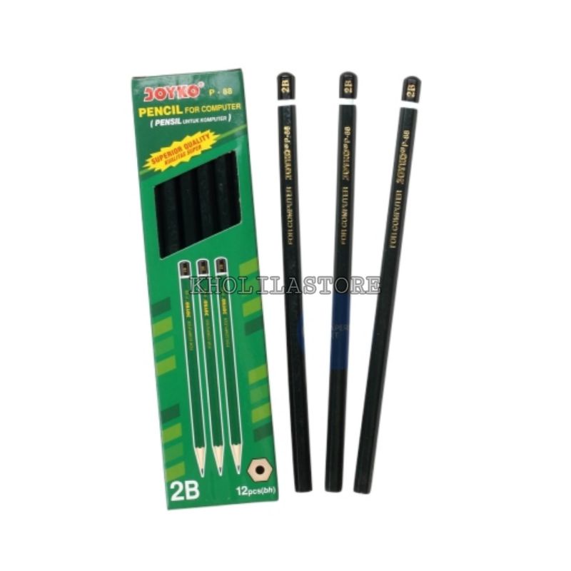 

Pensil 2B Joyko P-88 Hijau isi 12 pcs