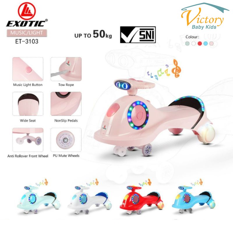 Exotic ET-3103 Ride On Tolo Magic Car Mainan Anak