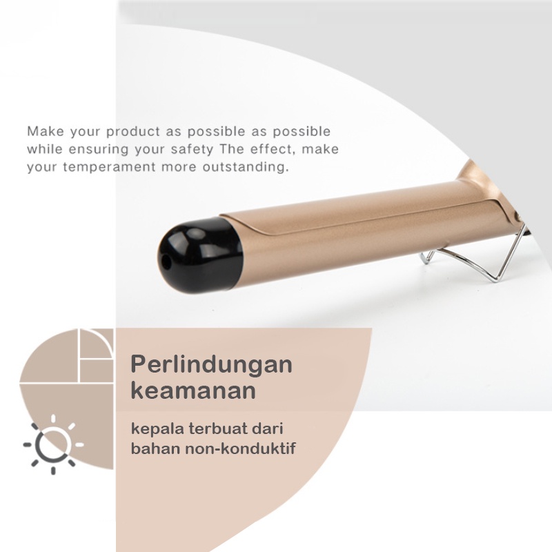 2 in 1 32mm Curly Rambut Catokan rambut keramik Alat Rambut Salon Curling iron