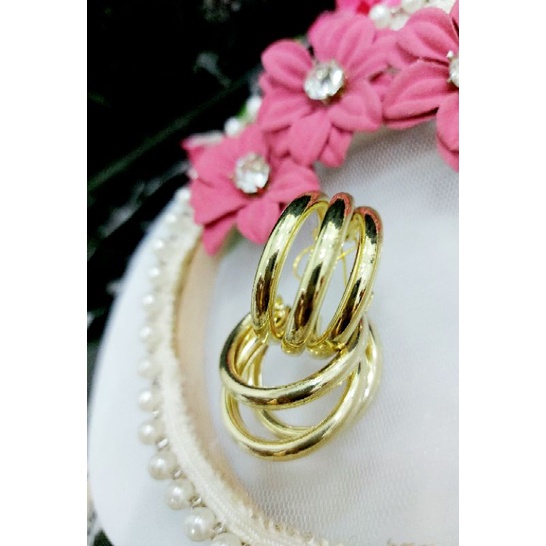A63 anting hijab juntai bulat 3 susun_anting hijab_anting jilbab