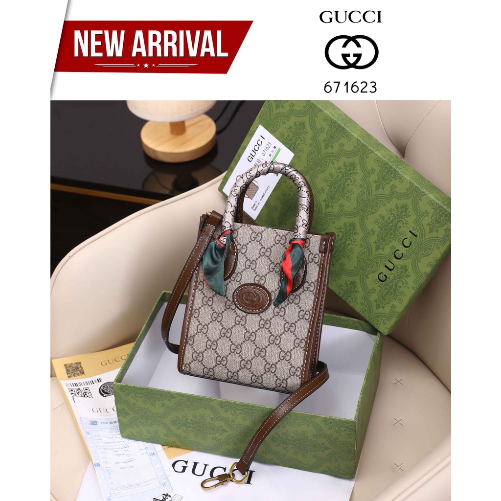 Gucci Petit Sac Plat Sling Bag #671623 (with Gucci Twilly)  (Tas Wanita) #11