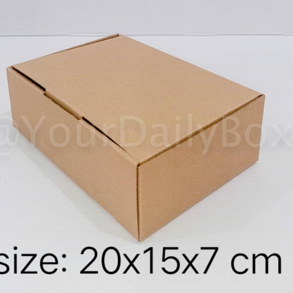 

[PRODUK V9Q07] [isi 10 pcs] Kardus packing , box Die Cut uk 20x15x7 cm PROMO Z0P