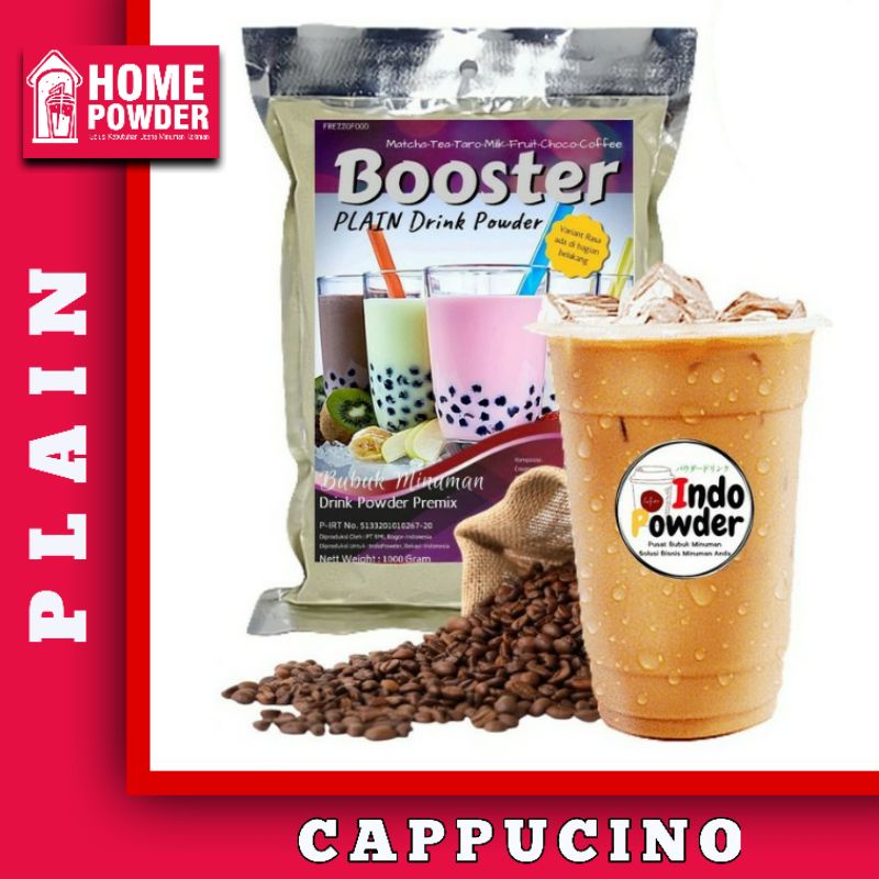 Jual Bubuk Minuman BOOSTER PLAIN CAPPUCINO 1Kg Minuman Capcin Cappucino ...