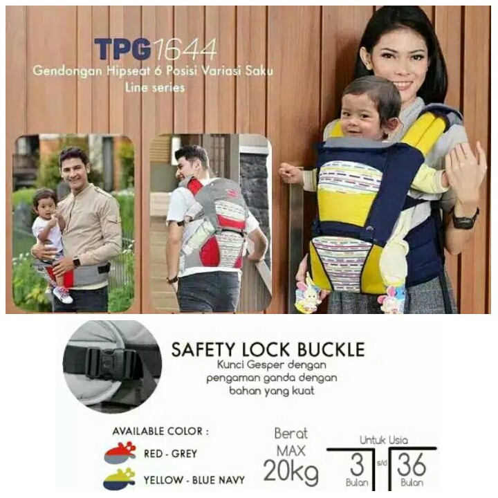 GENDONGAN  BAYI HIPSEAT SNOBBY TPG1644 LINE SERIES