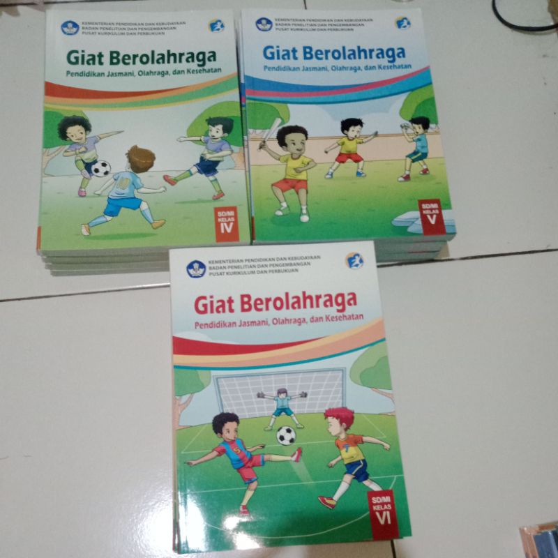 Buku Siswa PJOK SD Kelas 4 5 6 Giat Berolahraga Kemendibud/Kurikulum 2013 Terbaru