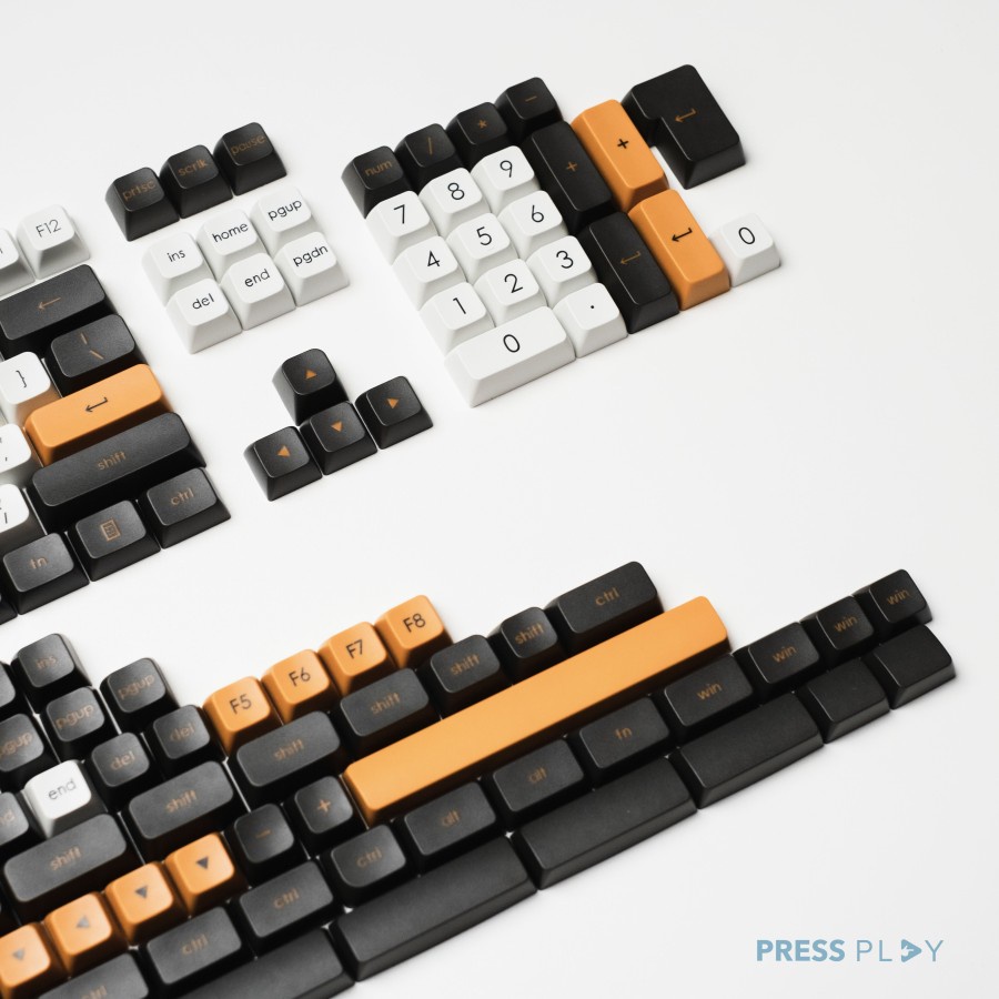 Press Play Rust PBT Keycaps 203 set JSA Profile