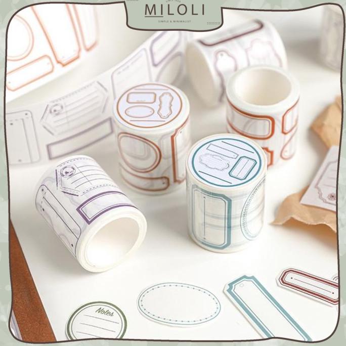 

(BISA COD) [MILOLI] 50mmx5m TODAY IS HAPPY Rolls Stiker Scrapbook - B0276 HEMAT Kode 460