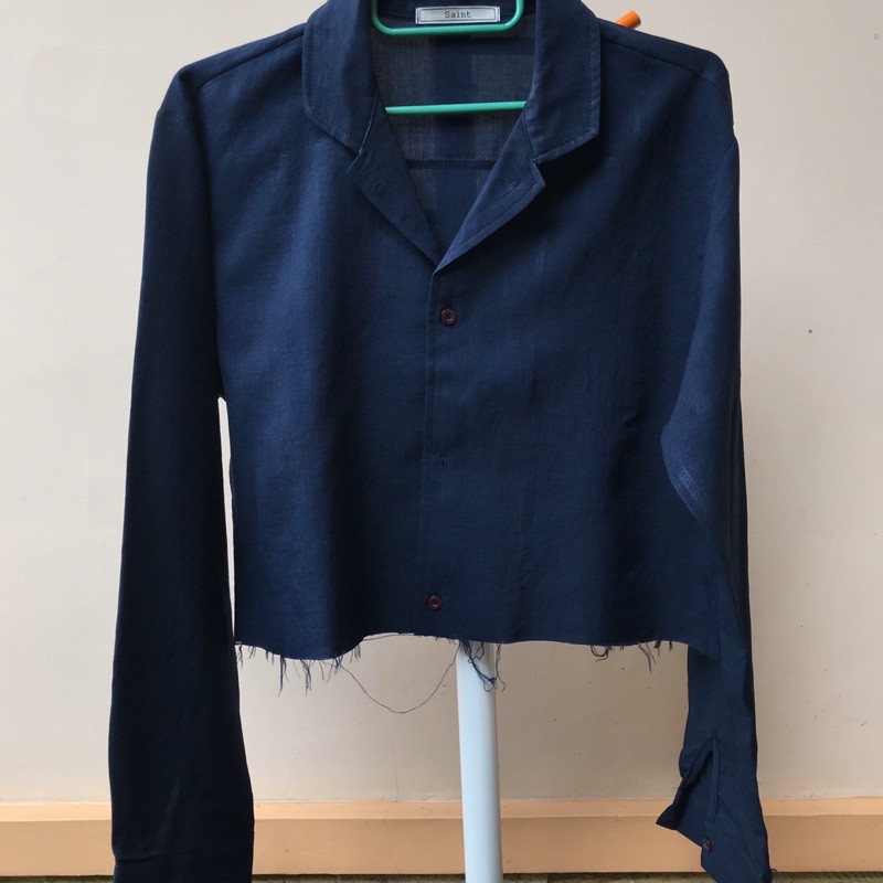 Kemeja Navy / Kemeja Reworked