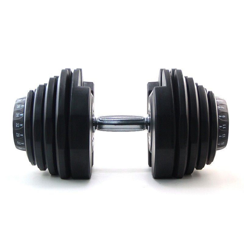 ONE SET PERALATAN OLAHRAGA GYM/FITNESS DUMBBELL SET MAX 40KG BEBAN BISA DIATUR - FREE ONGKIR MURAH