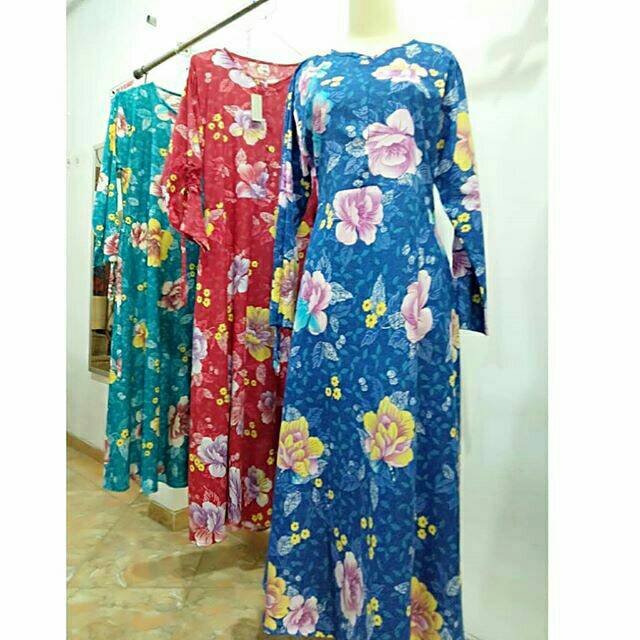 GAMIS KATUN BUNGA BUNGA