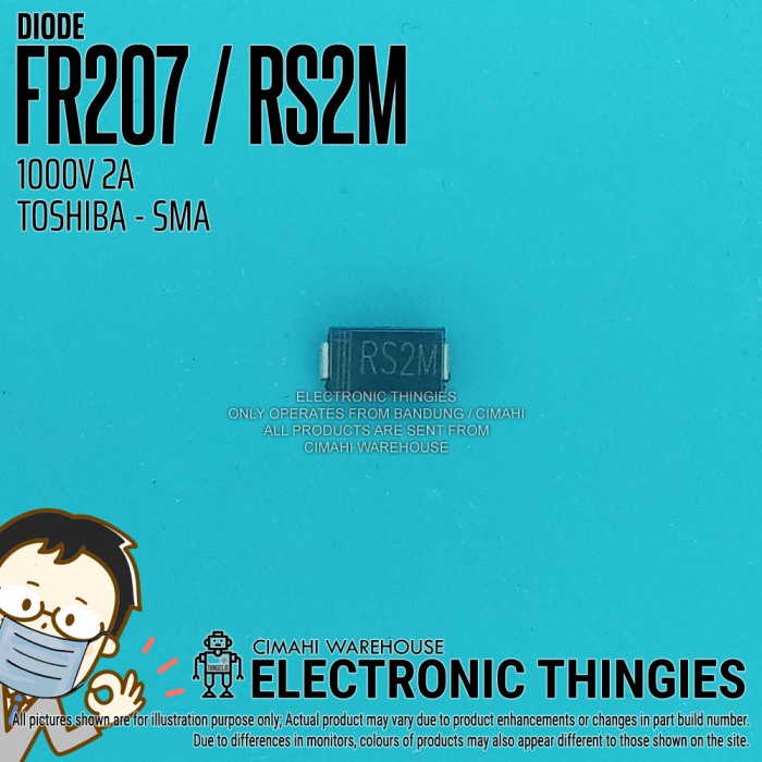 FR207 SMA TOSHIBA RS2M DIODA DIODE SMD
