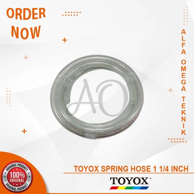 SELANG KAWAT SEPIRAL BENING TOYOSPRING 1 1/4INCH TOYOX SPRING HOSE PVC alfaom364 dijamin