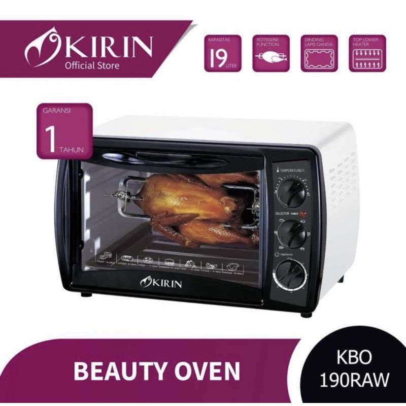 Kirin KBO 190RA ( 19L ) &amp; KBO 19LW (19L) &amp; 190RAW ( 19L ) Beauty Oven with Lamp