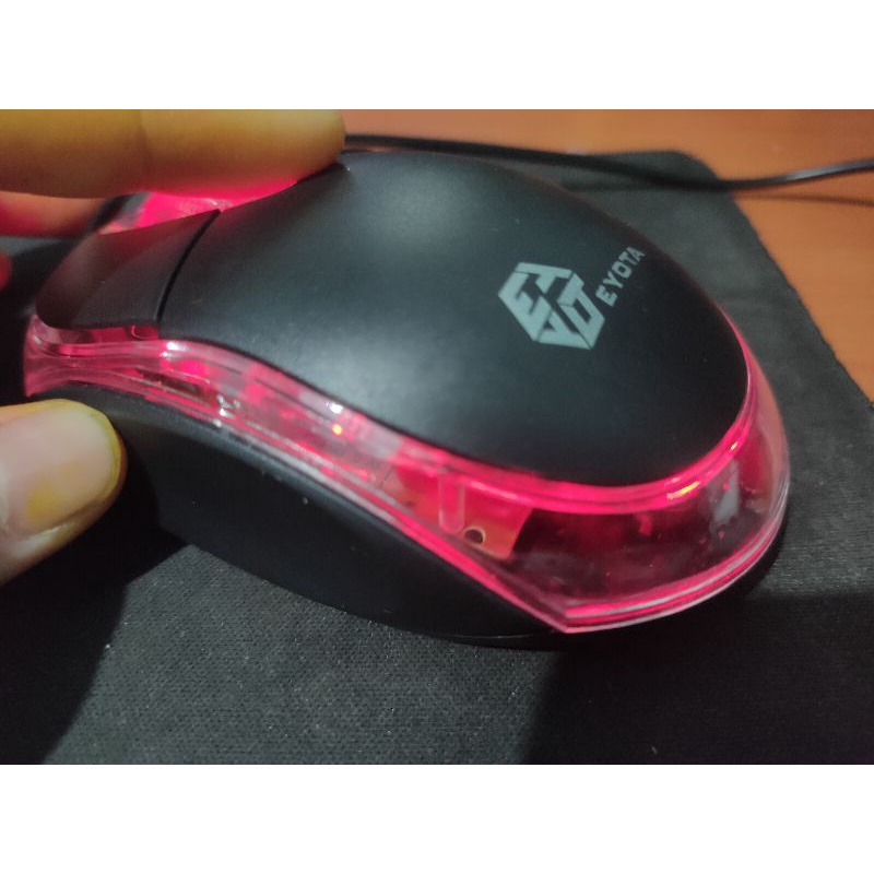 Mouse lampu Usb mouse optic murah merek random