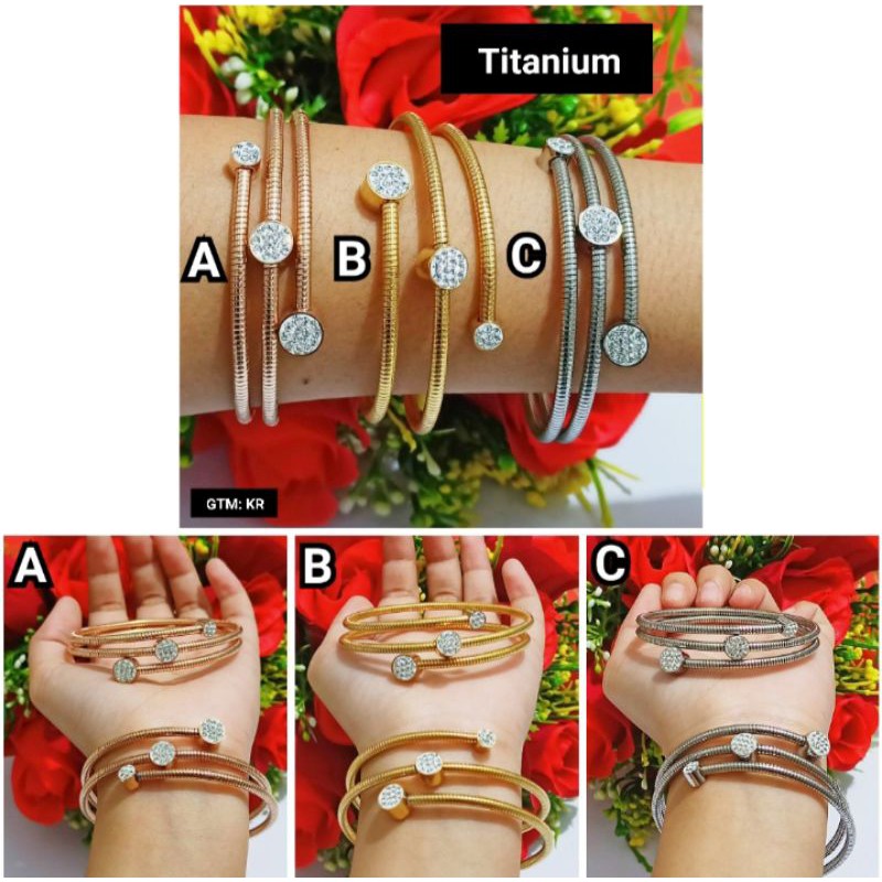 GELANG DEWASA MODEL LILIT TITANIUM
