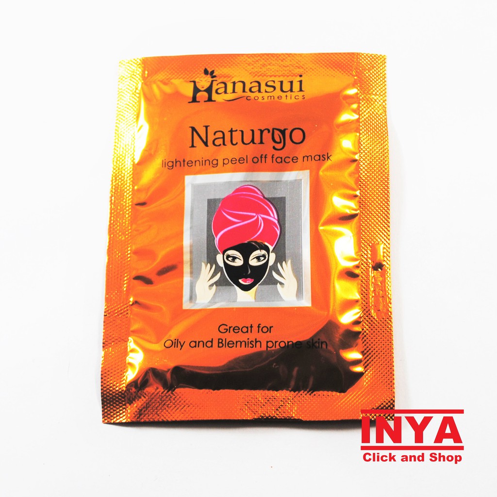 Masker Wajah HANASUI NATURGO - Peel Off  Mask Sachet 10gr