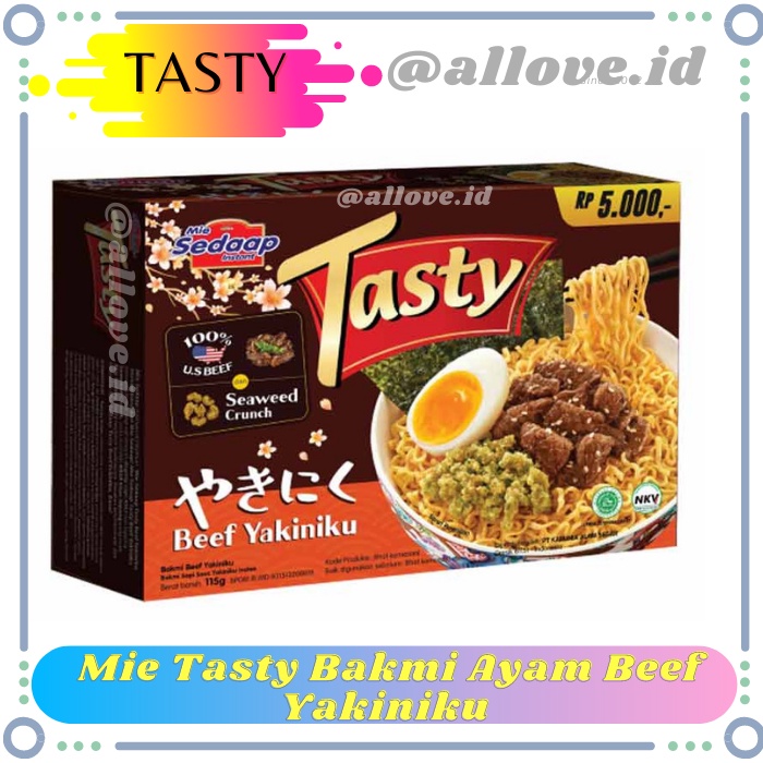 

Sedaap Mie Tasty Bakmi Ayam Beef Yakiniku 115G