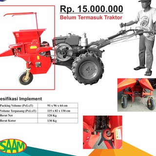 Implement Alat Mesin Pemanen Panen Jagung Bertenaga Traktor Roda Dua SAAM Corn Harvester #0