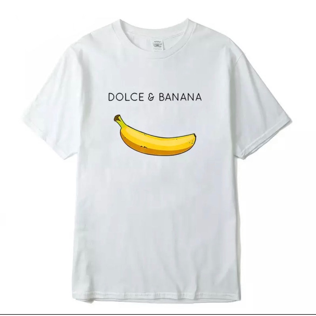 MYSTIQUE.ID-BAJU KAOS DOLCE&amp;BANANA T-SHIRT LUCU DAN AESTHETIC