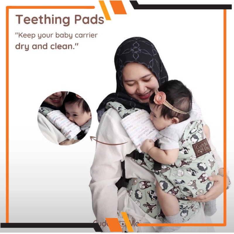 ( BISA COD ) Teething Pad Cuddleme / assesoris lite carrier / gendongan