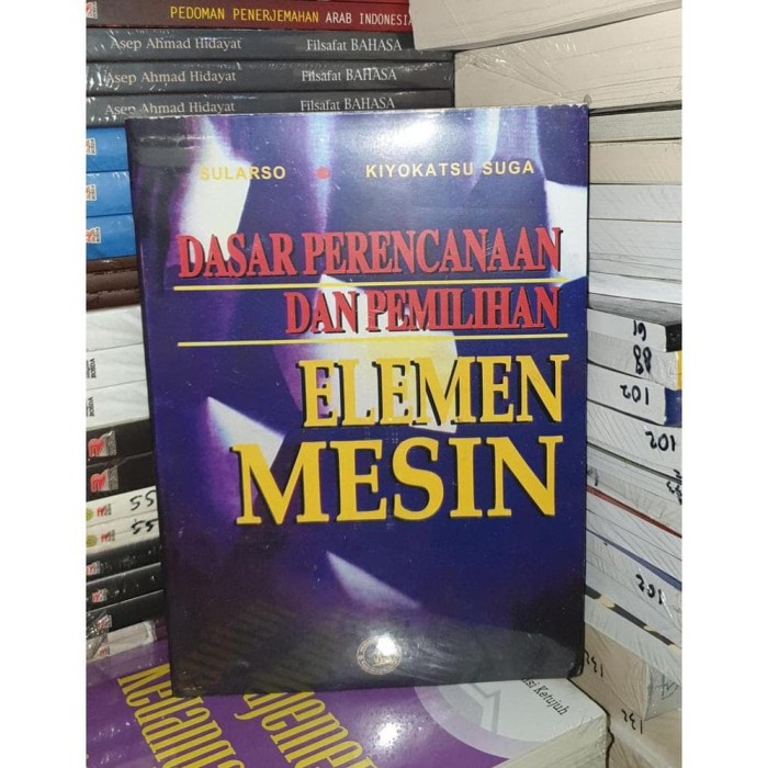 Jual Buku Dasar Perencanaan Dan Pemilihan Elemen Mesin By Sularso Shopee Indonesia