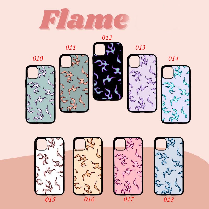 case hp premium casing iphone samsung redmi realme oppo vivo motif api flame series ready