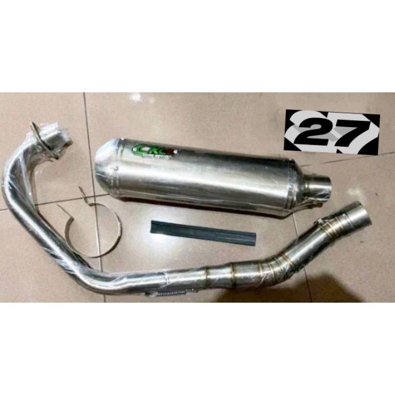 Knalpot racing dor cacing PDK CKC dor kapsul bulat oval trompet pnp GL MAX MEGAPRO TIGER CB GL100