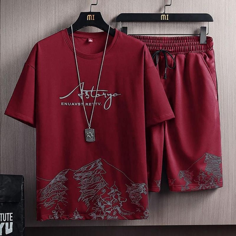 STELAN ( ASTARYO ) STELAN DEWASA 1 SET KAOS DISTRO + CELANA PENDEK MODEL TERBARU