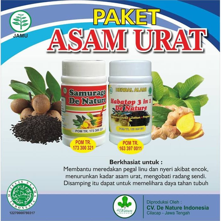 Obat Herbal Asam Urat Super Aman De Nature