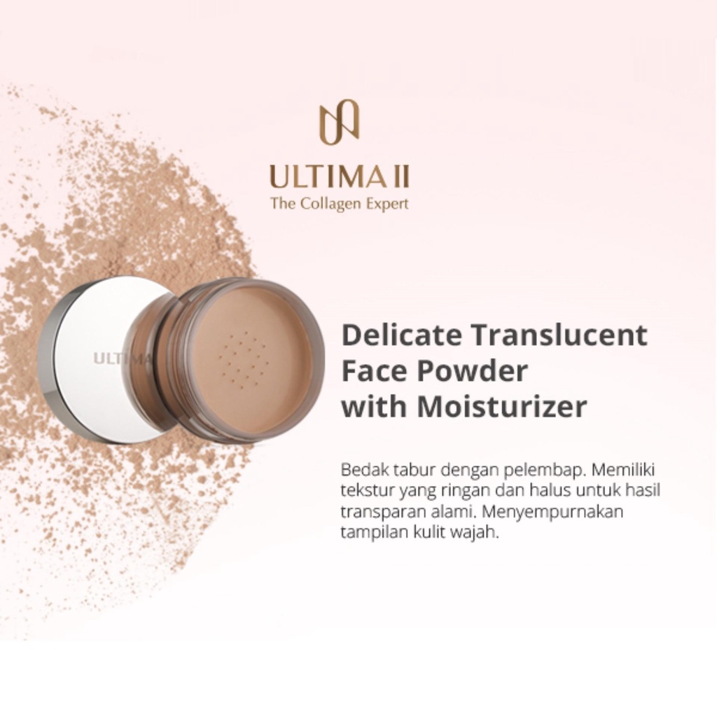 Ultima II Delicate Translucent Face Powder With Moisturizer 24 gr -Bedak Tabur