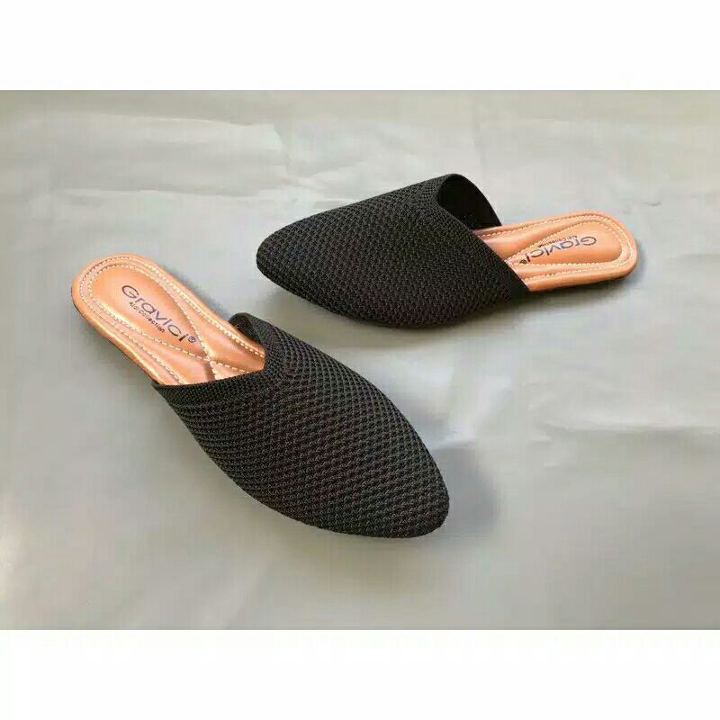 Sandal wanita bahan rajut import ESEF 64