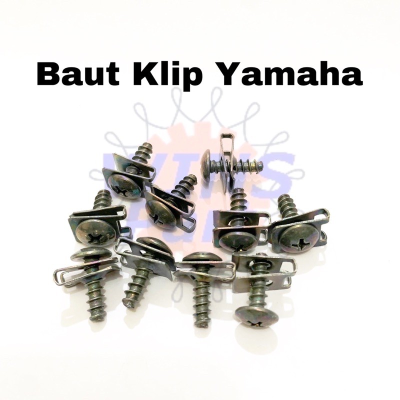 25 PCS Baut Klip Clip Body Yamaha Mio Aerox lexi Soul GT Nuvo Vino NMAX XRide Jupiter MX vega ZR