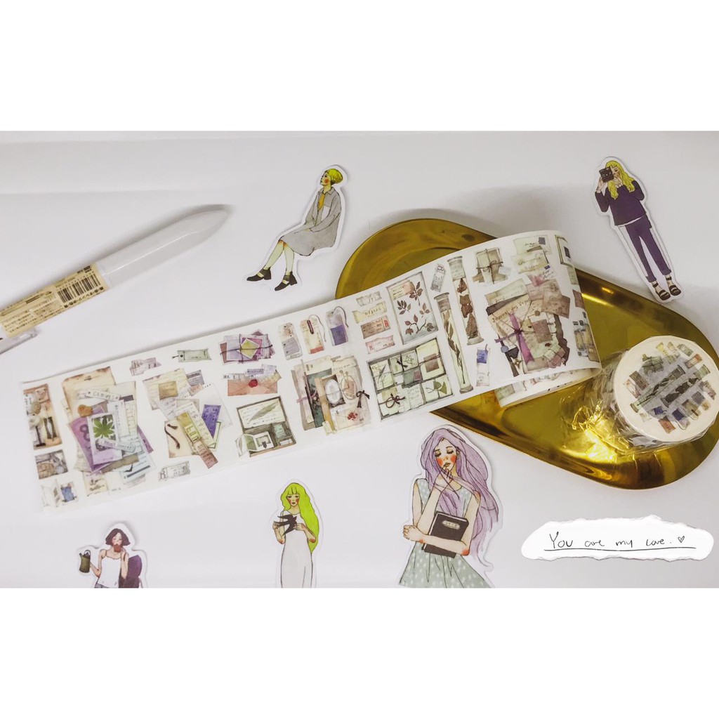 

《PLAN-V》5M VINTAGE WASHI TAPE | VINTAGE MASKING TAPE