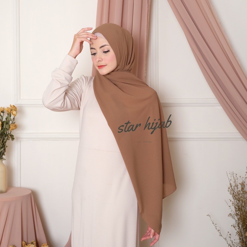 TERMURAH 180 x 75 Pashmina Diamond Italiano Jahit Tepi Part 1