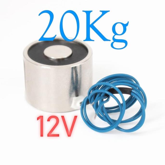 Holding Electric Magnet Lifting 20KG/200N Solenoid Electromagnet DC12V lisuin90 Diminati Banget
