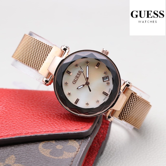 Jam Tangan Wanita Guess magnet plat mata