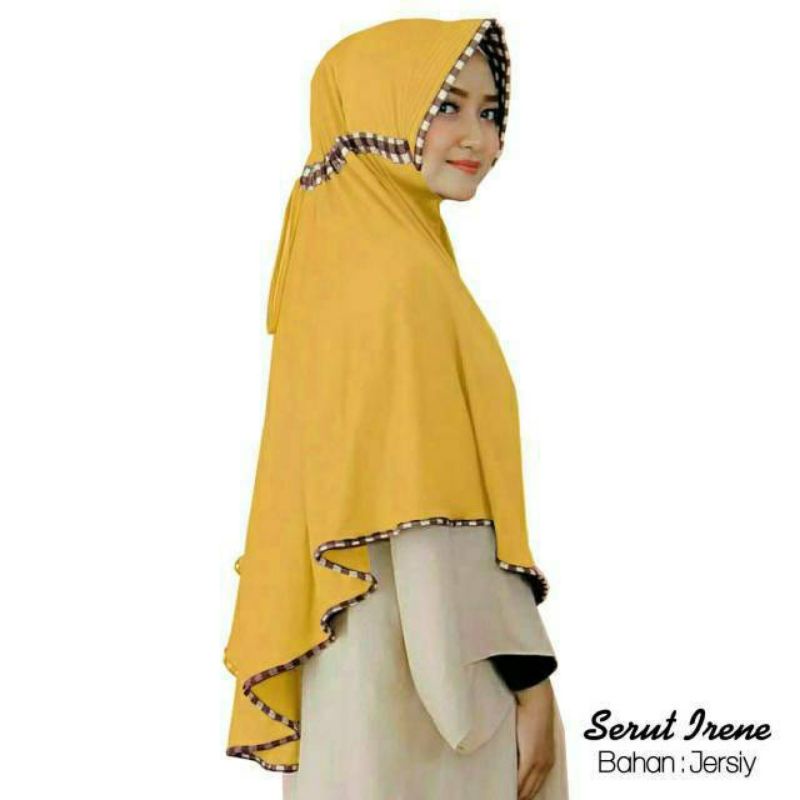 [COD] Termurah-Jilbab Instant Serut Kotak | Hijab Serut Inayah Jilbab Jersey Serut