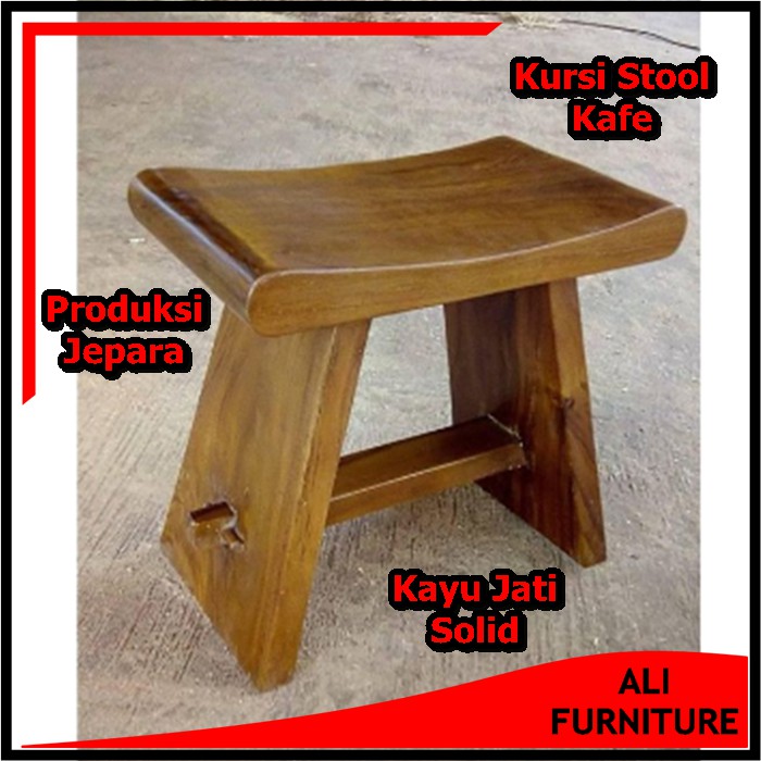 Kursi Cafe Minimalis Terbaru Dari Kayu Jati Solid Berkualitas Pilihan Asli Jepara Model Kursi Stool