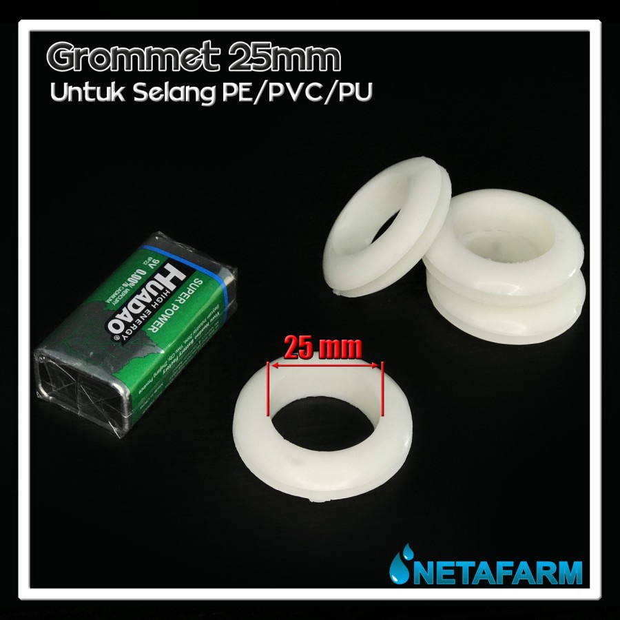 Grommet 25 mm Untuk Selang PE, PU, PVC ( Satuan )