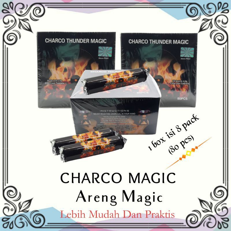 Arang bricket dupa//charco thunder magic